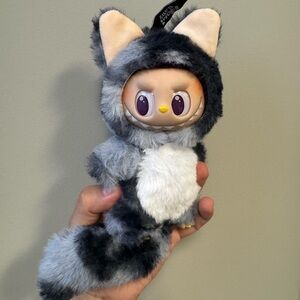 Labubu clothes Fur Suit (Grey) New